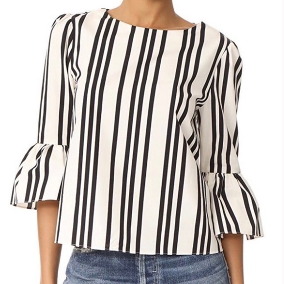Alice + Olivia Striped Top Size Med - Picture 1 of 8